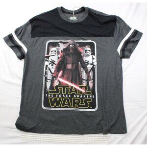Star Wars "The Force Awakens" Graphic Ringer T-Shirt XL